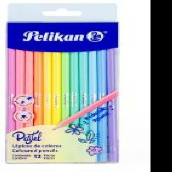 COLORES ESTUCHE C12L. PELIKAN PASTEL REDONDO